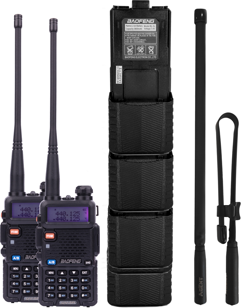 

Комплект раций тактический Baofeng UV-5RHC Tactical Black (UV-5RHC_Tactical_Black)