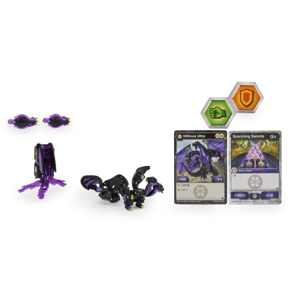 

Игровые наборы Spin Master Bakugan Armored Alliance Боевой Ультра бакуган с оружием Ниллиус (SM64443-3)