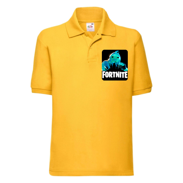 

Поло для мальчиков Fruit of the Loom Fortnite Пузырь Всплекс (Фортнайт Rippley vs Sludge) Желтый 128 см BFDFB7M128PKZH