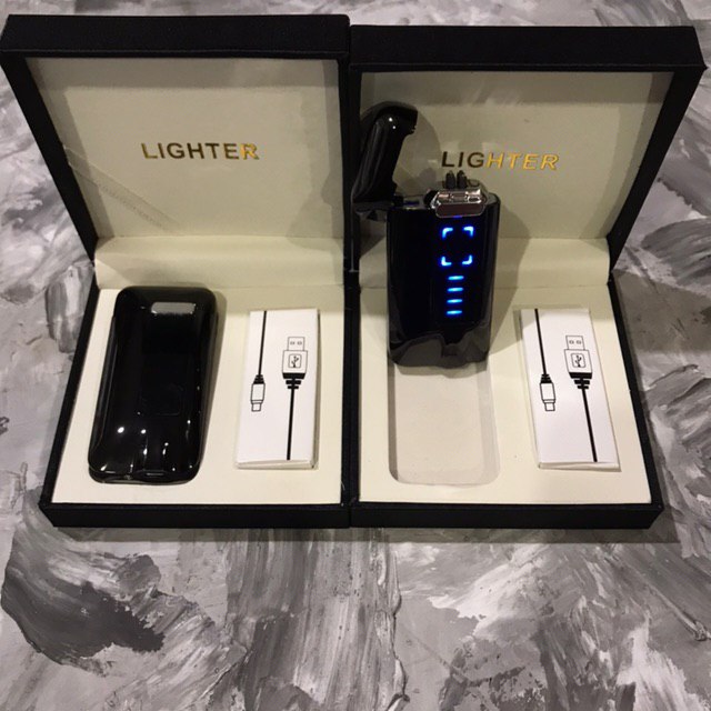 

Зажигалка Usb 2-Ой Импульс 41470 Черная + Уровень Заряда
