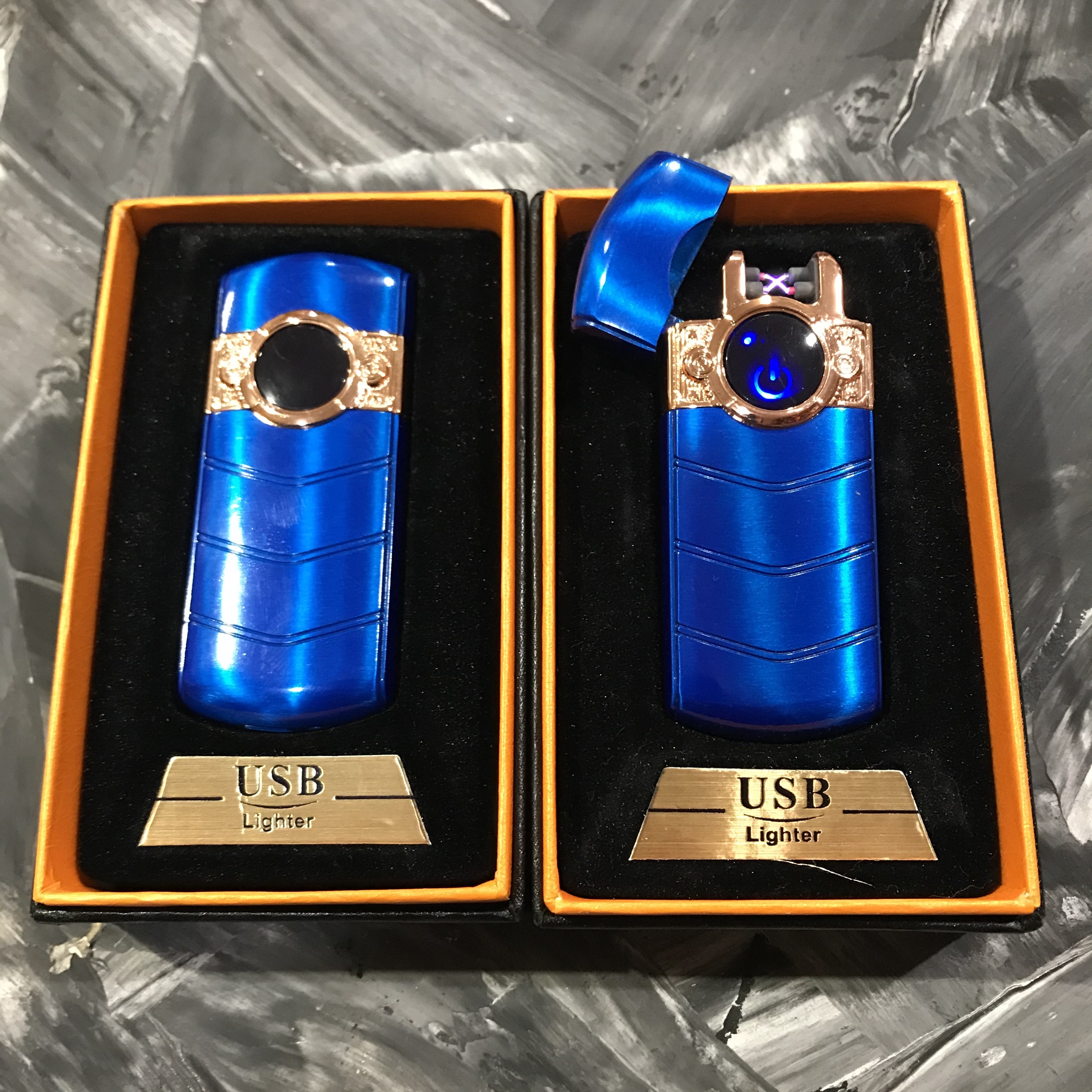

Зажигалка Usb 2-Ой Электроимпульс 42583 Синий Мат