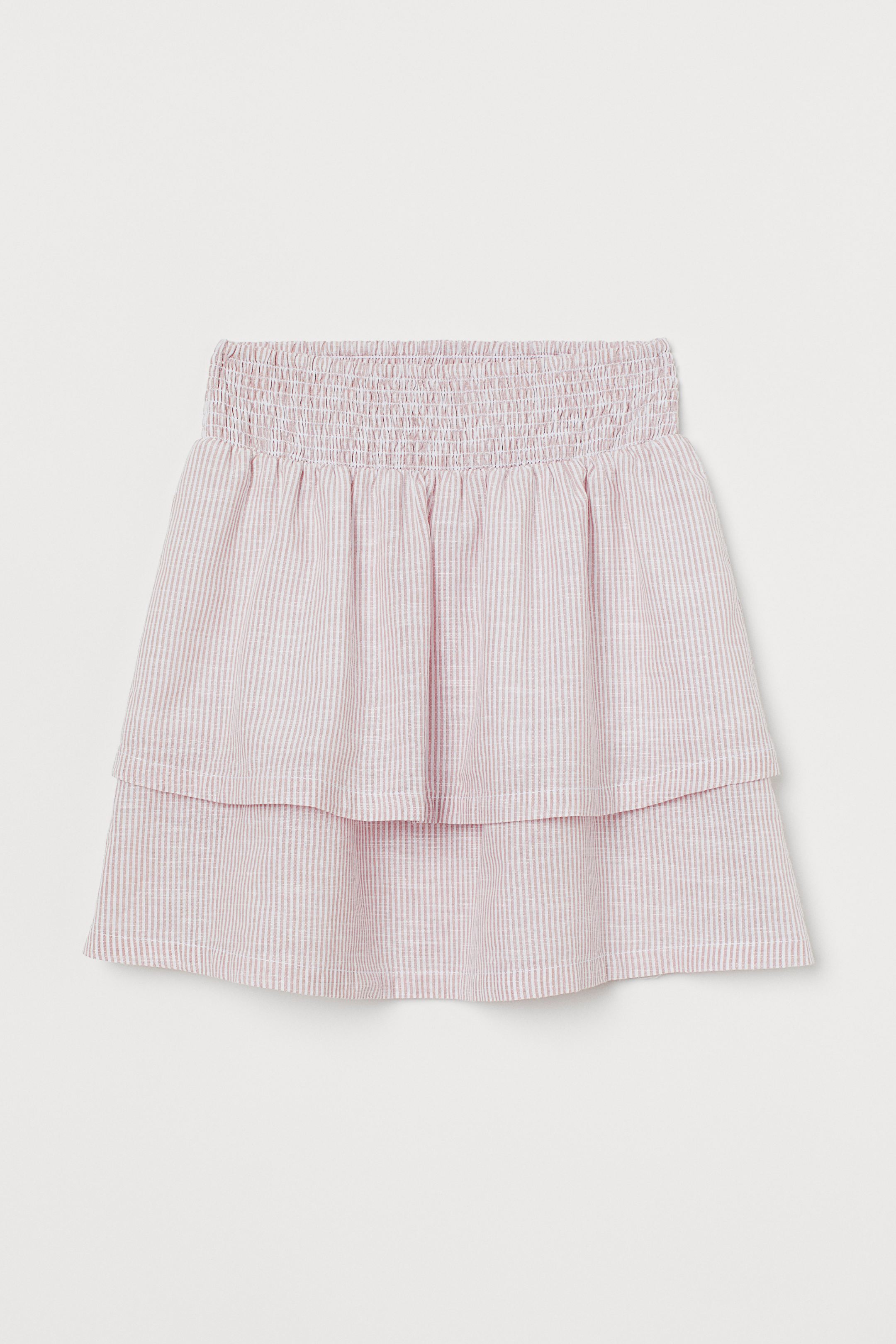 

Юбка H&M 60798395 36 Пудрово-белая полоска