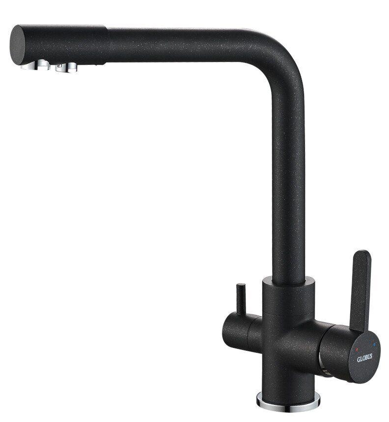 

Смеситель кухонный Globus Lux LAZER GLLR-0444-ONIX