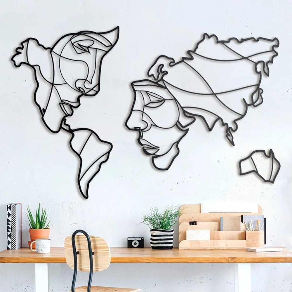 

Настенный декор, панно из дерева "Earth" 50x80 см (696)