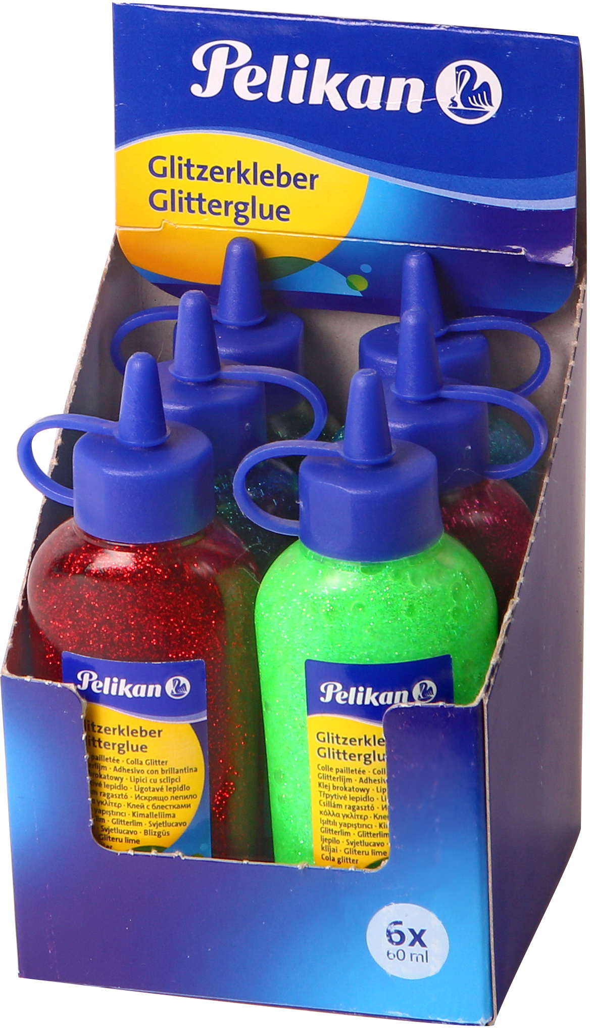 

Набор клея с блестками Pelikan 6 цветов 60 мл (300300)