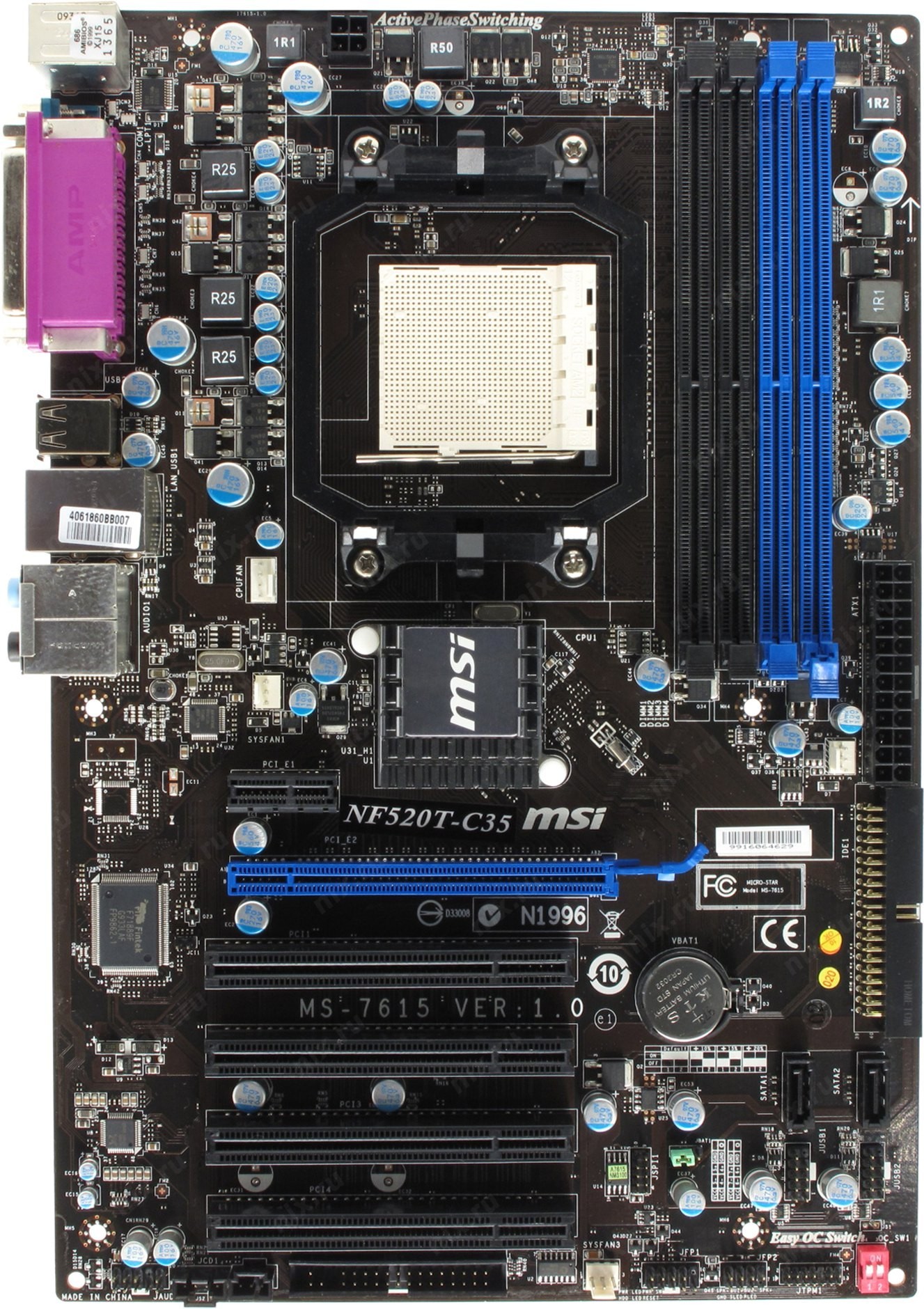 Материнская плата Socket AM2+ MSI NF520T-C35 ( MS-7615 Ver1.0) ( sAM2 ...