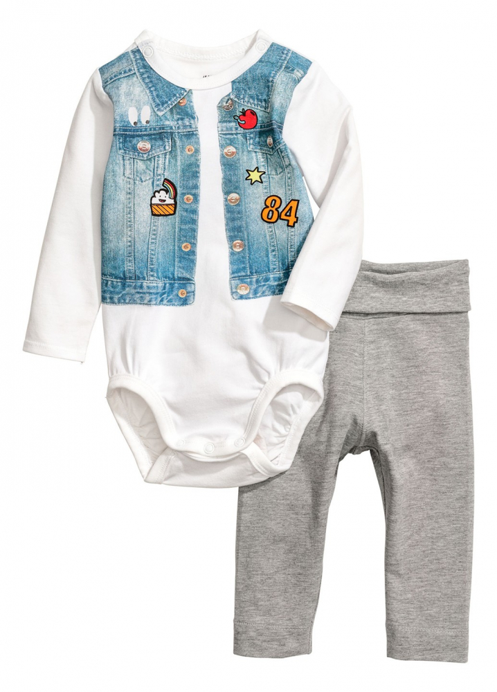 

Костюм для мальчика H&M 0584112002 68 СМ Белый 59332