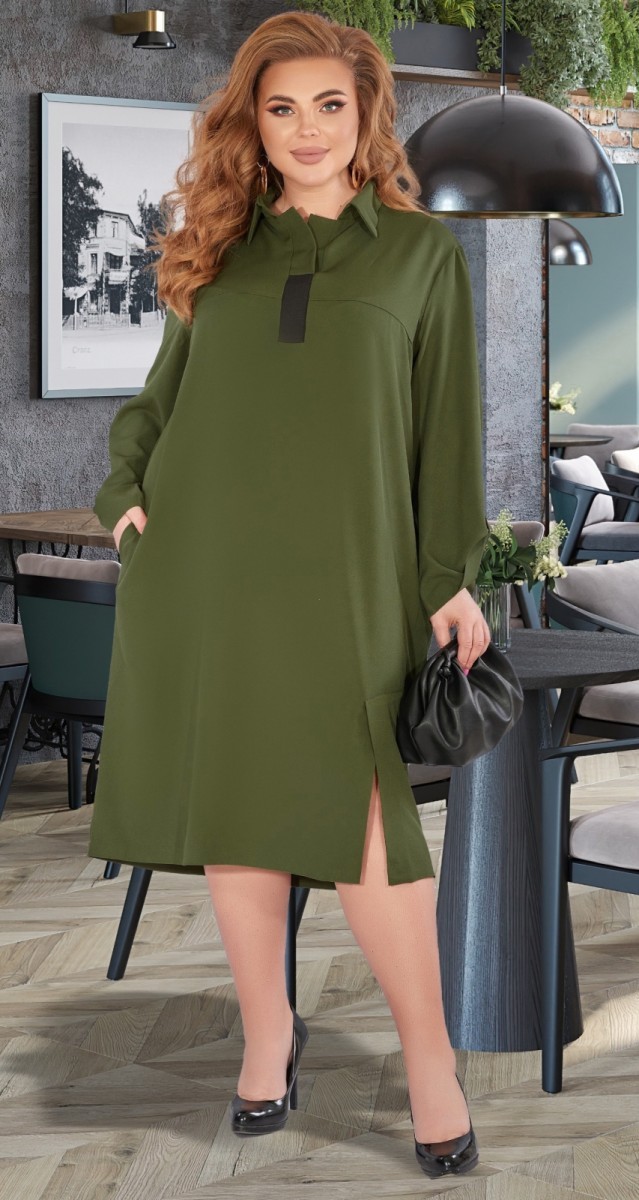 Стильное платье MOON XXL/XXXL хаки 43445709 от продавца: CityLady – в ...