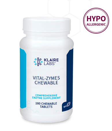 

Пищевая добавка Klaire Labs Vital zymes chewable 180 таблеток