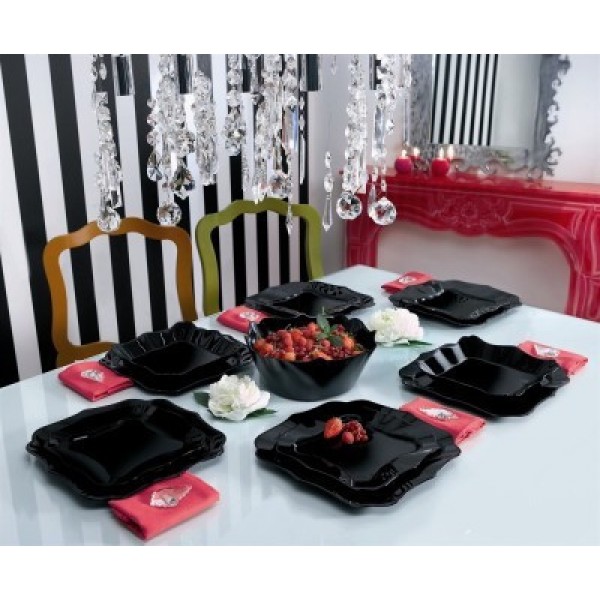

Сервиз столовый из стеклокерамики 19 предметов Authentic Black Luminarc