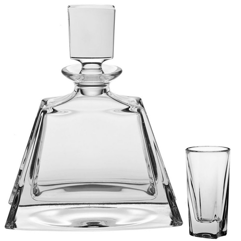 

Набор для ликера из богемского стекла 7 предметов Crystalite Bohemia