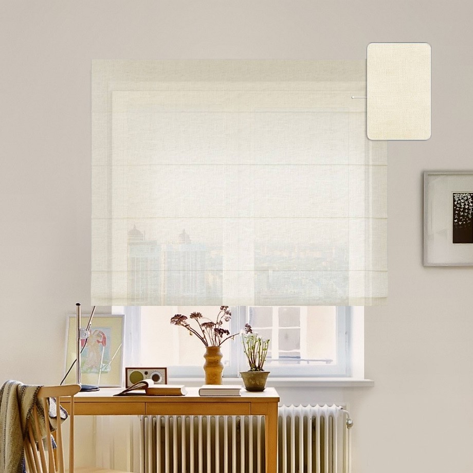 

Римская штора система Classic InHt Тюль Лен Шампань 60х160 см