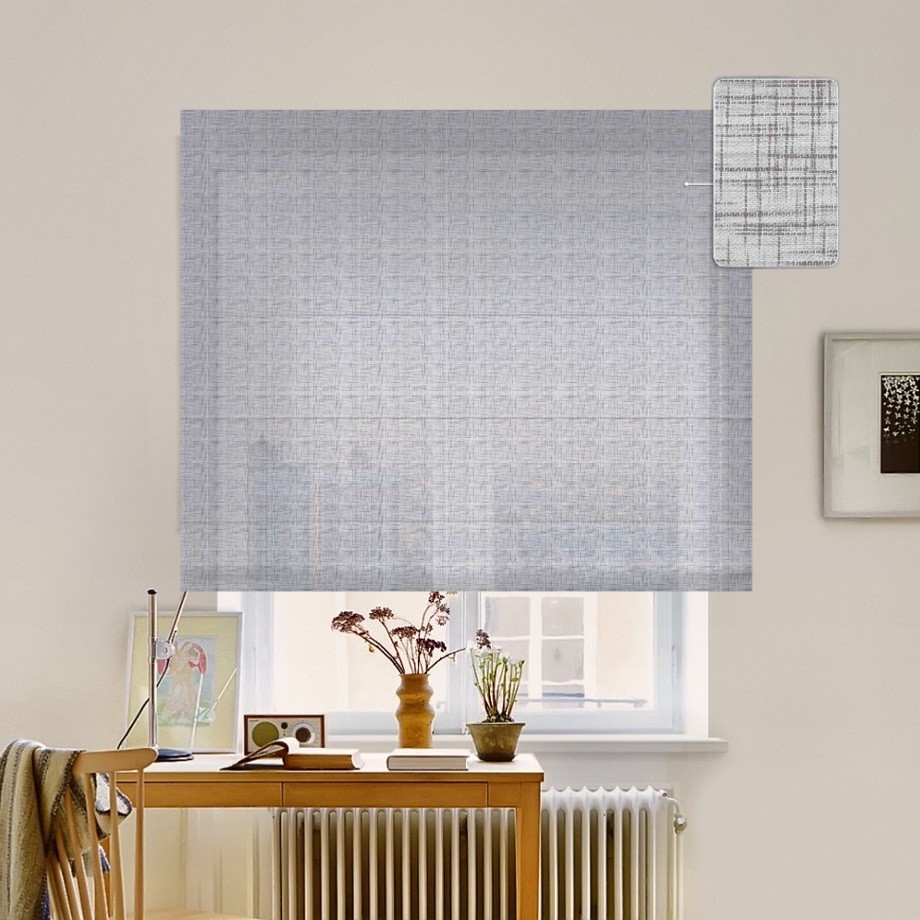 

Римская штора система Classic InHt Тюль Лен Стальной 220х160 см