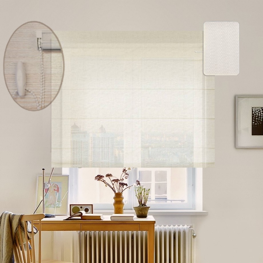 

Римская штора система Lux Coullise InHt Тюль Air Кремовый 40х160 см