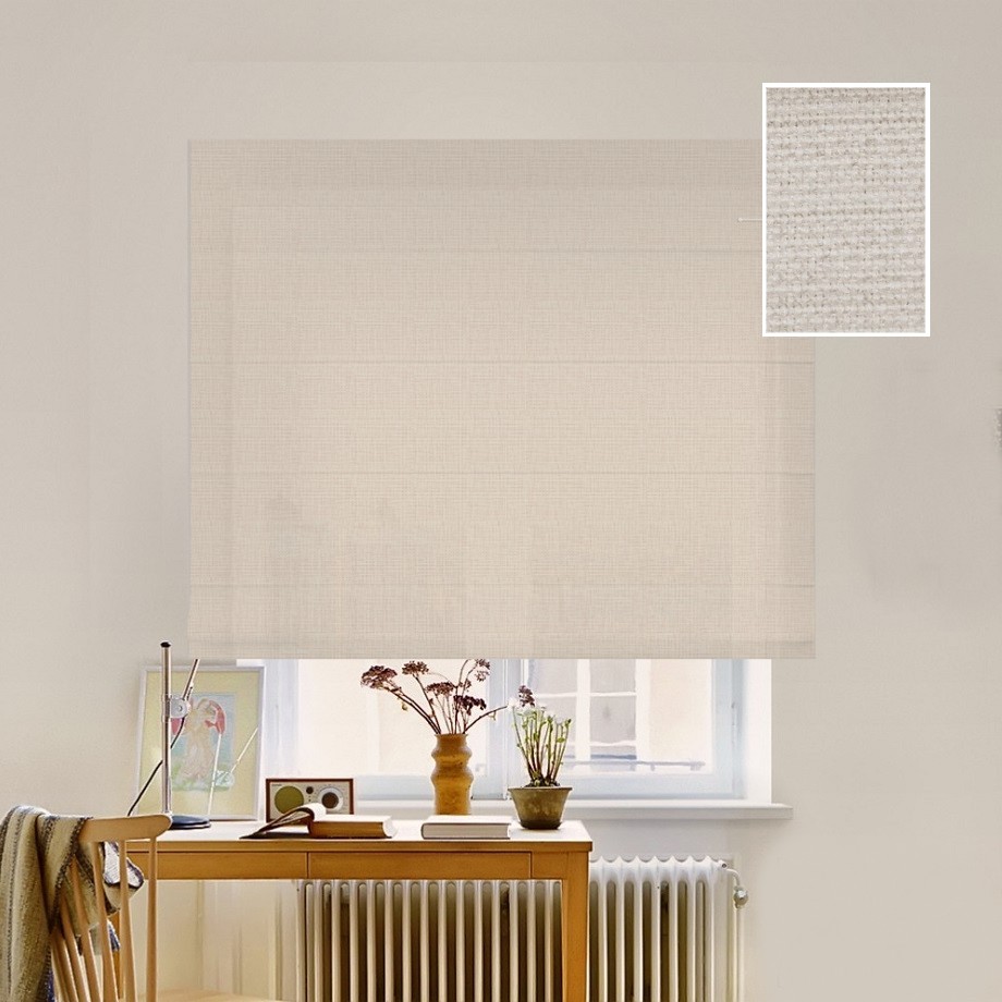 

Римская штора система Classic InHt Рогожка Skyline 41 Белый Песок 200х160 см