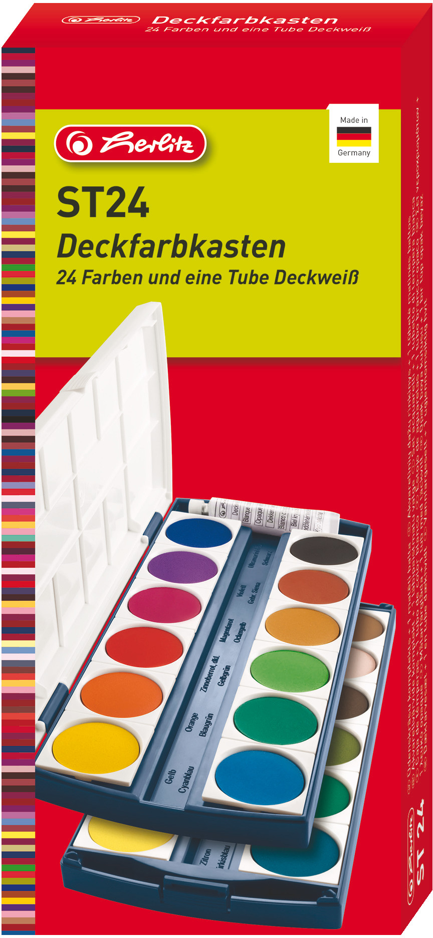 

Краски акварельные Herlitz ST24 24 цвета + белый (10199933)
