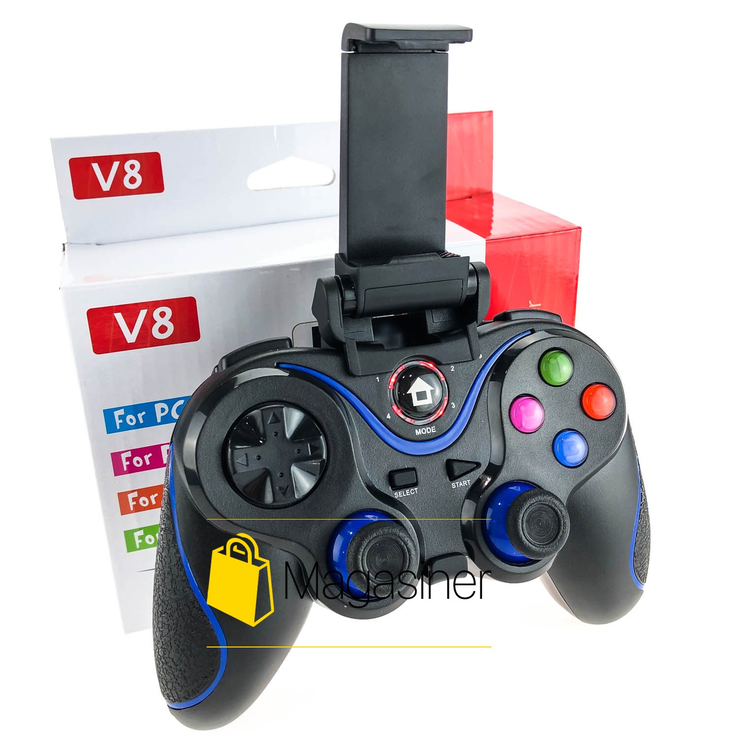 

Джойстик V8 Terios беспроводной геймпад bluetooth (1230-tg)