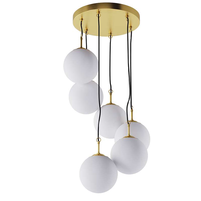 

Люстра Pikart Lights 6523-8 Brass Glass