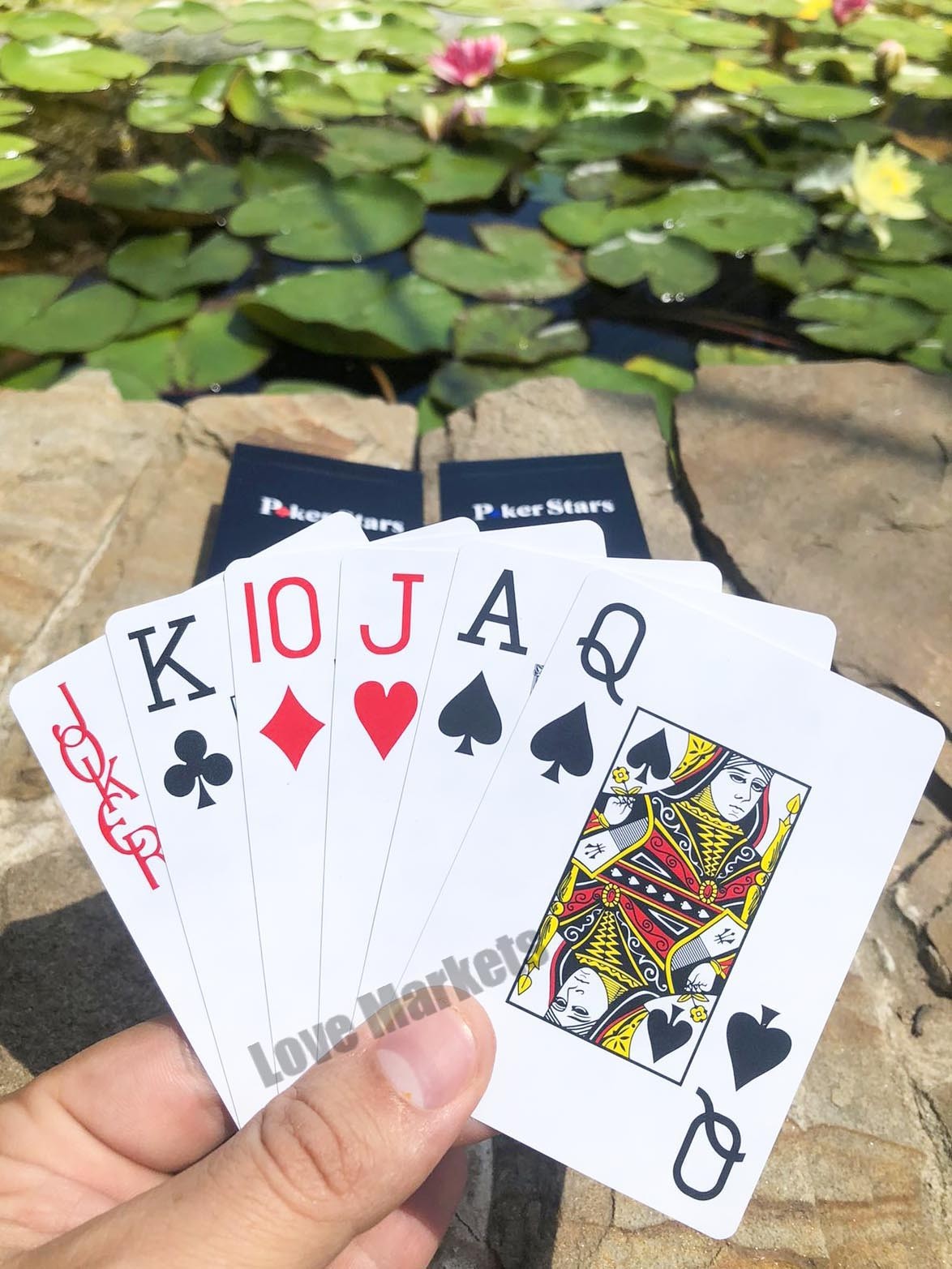 Пластиковые игральные карты для покера Poker Stars 54 шт. высокого ...