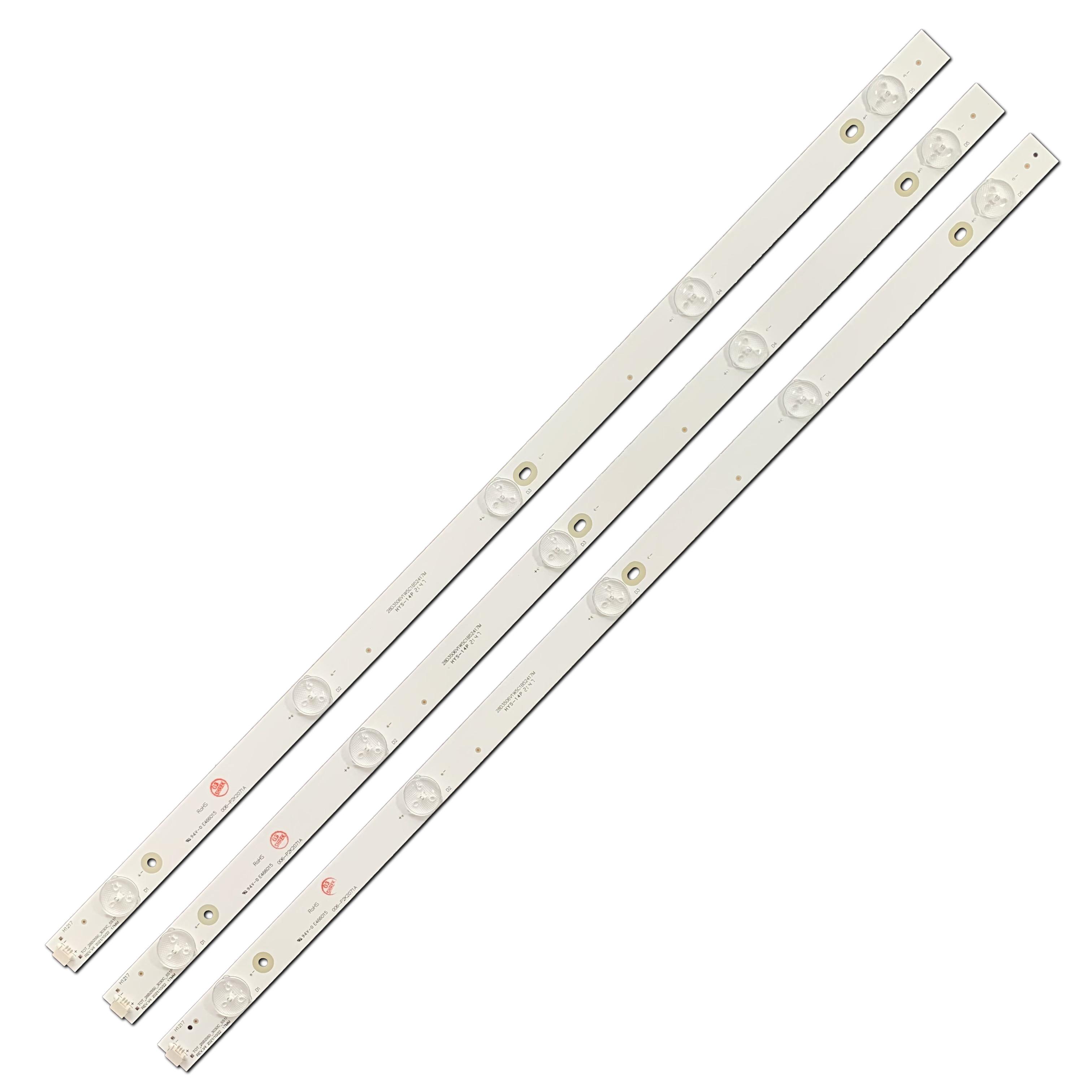 LED підсвітка TV 28" 5-led 6V 524mm H28V9900 4C-LB280T-YH1 T0T-28B2550 ...