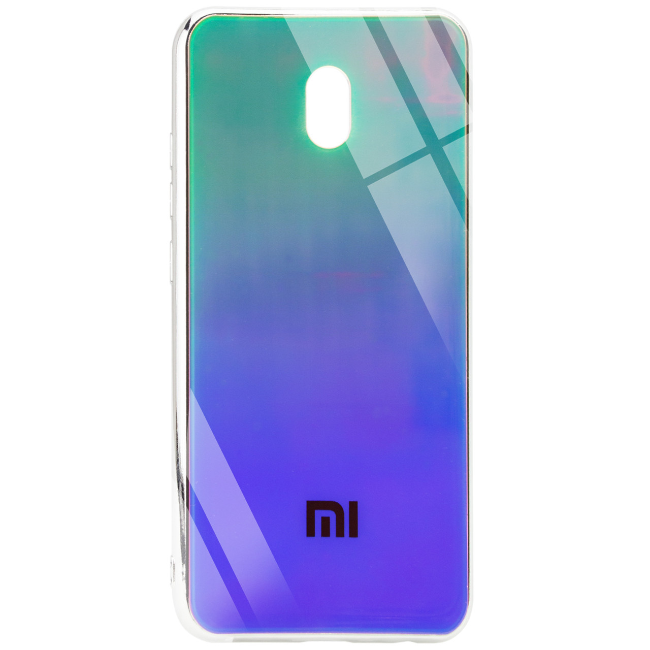 

TPU+Glass чехол Epik Gradient Rainbow с лого для Xiaomi Redmi 8a Зеленый