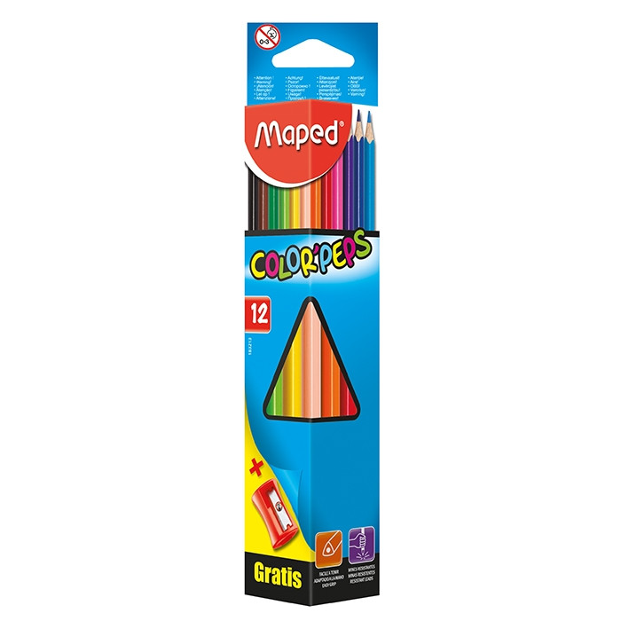 

Карандаши цветные Maped COLOR PEPS Classic 12цв с точилкой (MP.183213)
