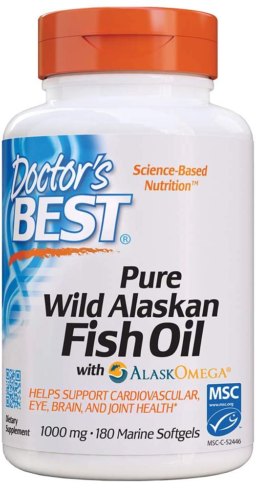 

Специальный продукт Doctor's Best Pure Wild Alaskan Fish Oil 180 капсул (4384302742)