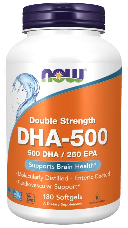 

Витамины NOW DHA-500 Double Strength Softgels 180 капсул (4384302712)