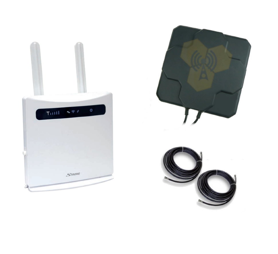 

4G WI-FI роутер Strong 300 с кабелем и наружной MIMO антенной DP9