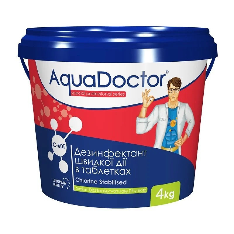 

Хлорные таблетки Aqua Doctor 4 кг для общей дезинфекции помещений