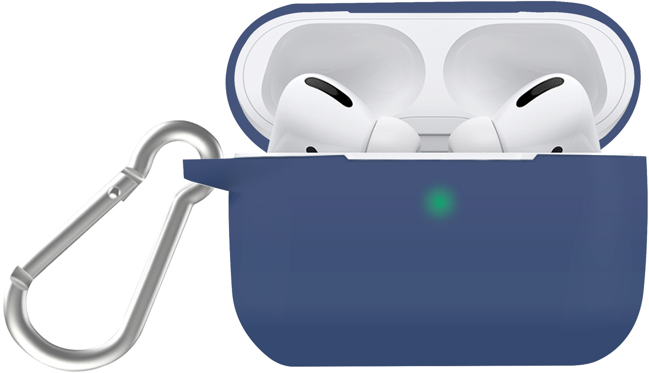 

Силіконовий чохол з карабіном Promate Silicase-Pro для Apple AirPods Pro Blue (silicase-pro.blue)
