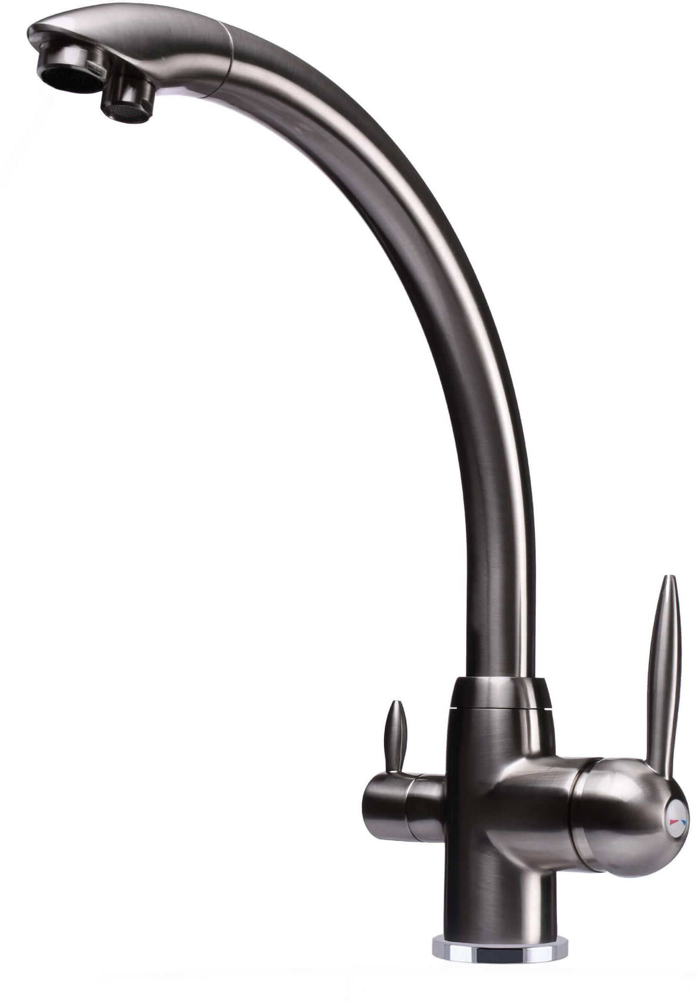 

Смеситель кухонный с подключением к фильтру GLOBUS LUX GLLR-0777-8-StSteel