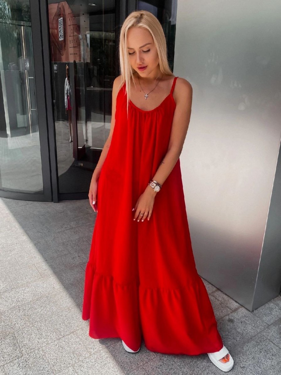 Летний сарафан FashionYouWant L/XL красный 43382882 – низкие цены ...