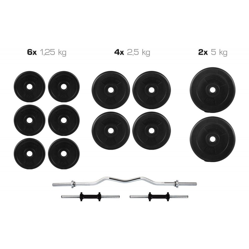 

Наборная штанга c гантелями Hop-Sport 35 кг, код: HD-000123
