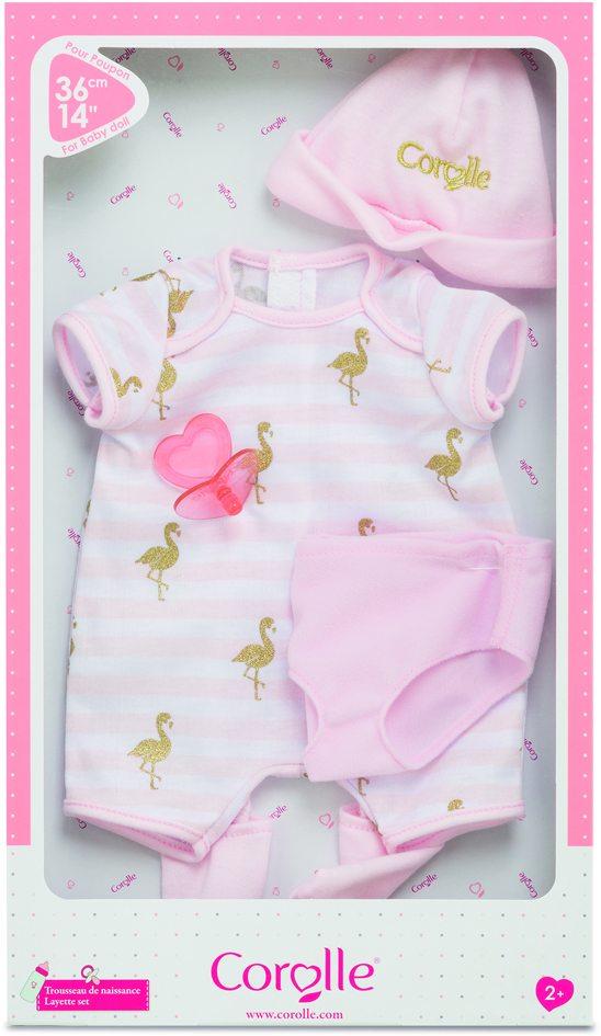 Акція на Набор одежды для пупса Corolle Фламинго для кукол 36 см (9000140550) від Rozetka UA