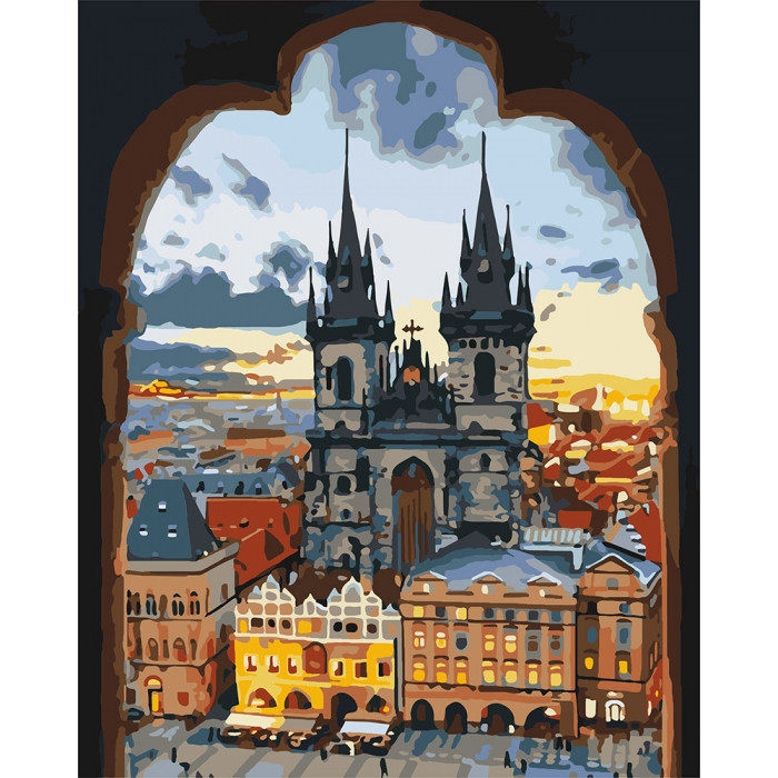 

Картина по номерам КНО3568 Злата Прага, 40x50 см., Идейка