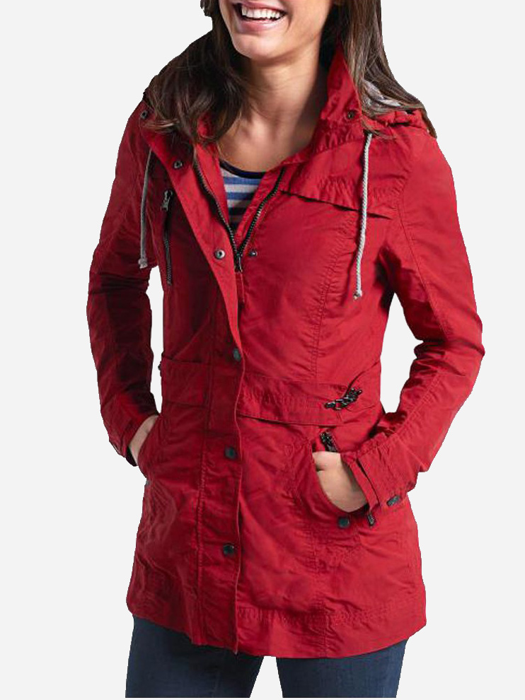 Акція на Куртка демісезонна з капюшоном жіноча Eddie Bauer Parka GR1731RD 46 Червона від Rozetka