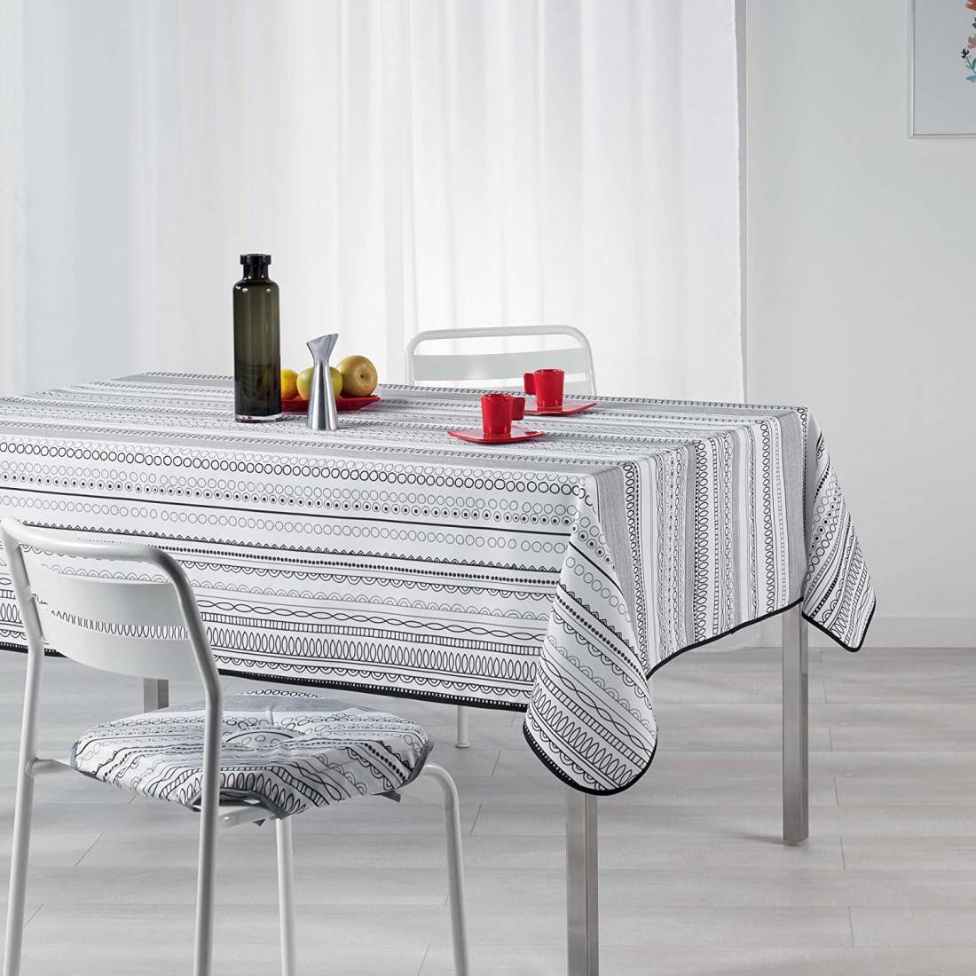 

Скатерть АNTITACHE ГЕОМЕТРИЯ 150Х240СМ Белый 6198555