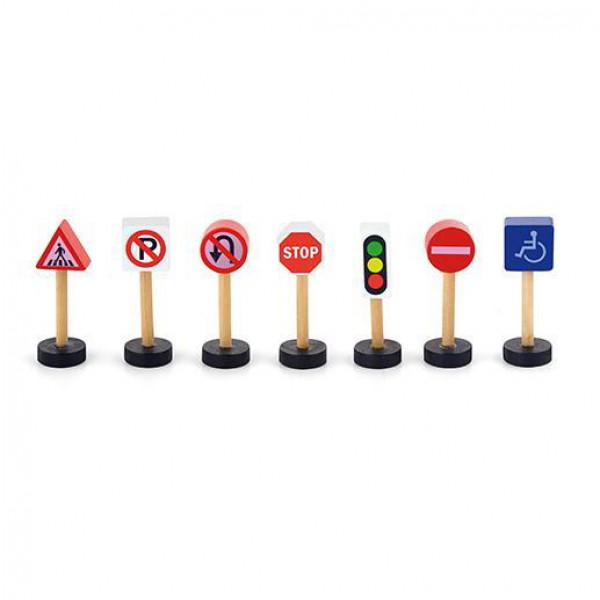 

Дополнительный набор к железной дороге Viga Toys Дорожные знаки (50817) (10-553421)