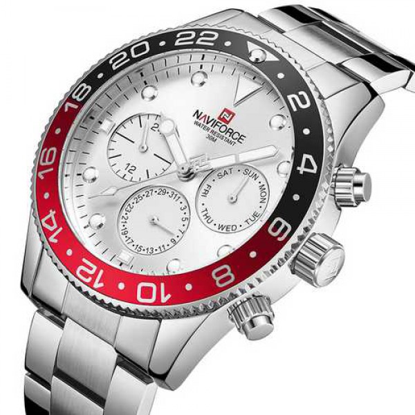 

Часы Naviforce NF9147 Silver-White-Red