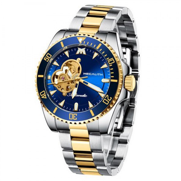 

Часы Megalith 8209M Silver-Gold-Blue