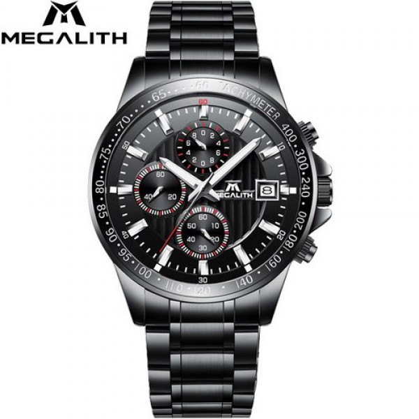 

Часы Megalith 8033M Black-Siler