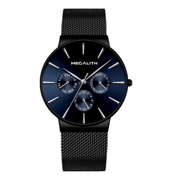 

Часы Megalith 0047M-6 Black-Blue