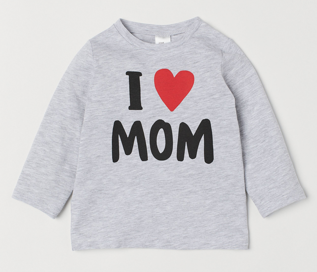 

Футболка с длинными рукавами для девочки H&M 0696177010 104 СМ Серый 59319