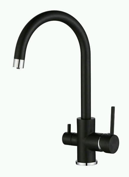 

Змішувач кухонний Aquasanita Sabiaduo 2963-601 black metallic чорний металік