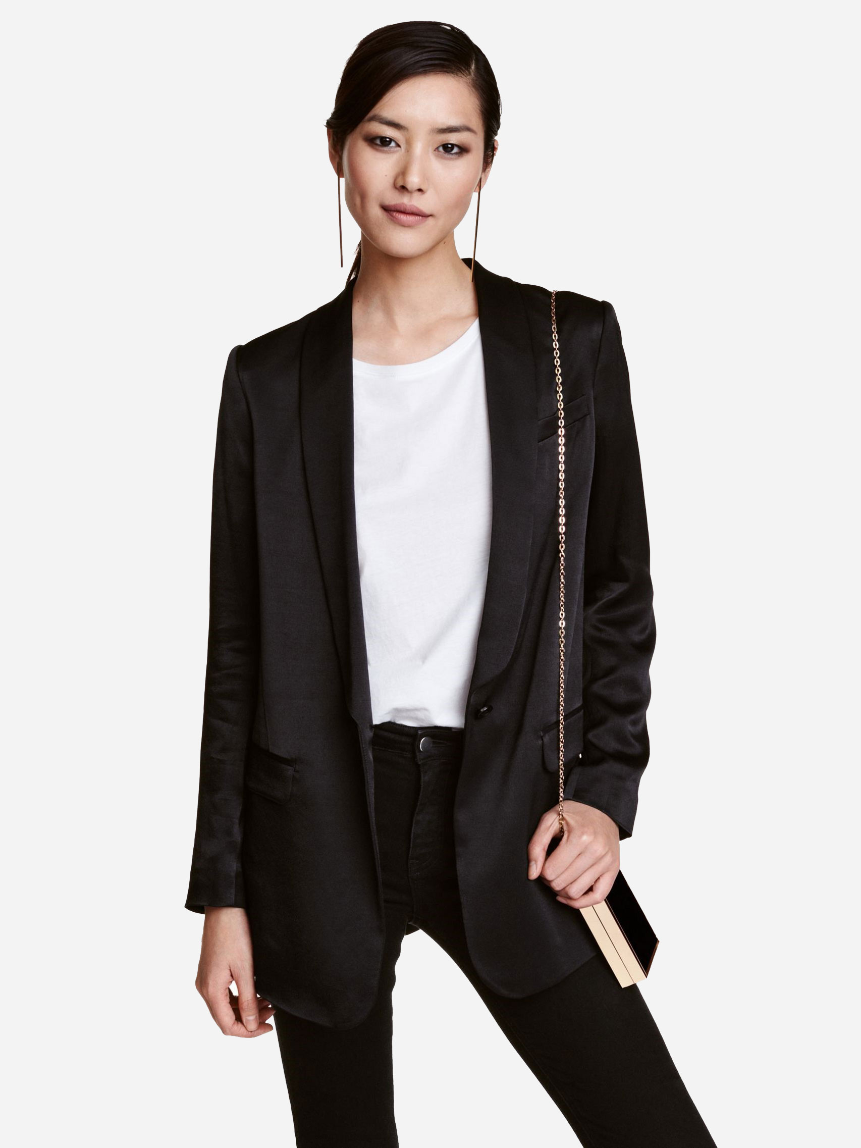 

Пиджак H&M 4412974  Черный, Пиджак H&M 4412974 34 Черный