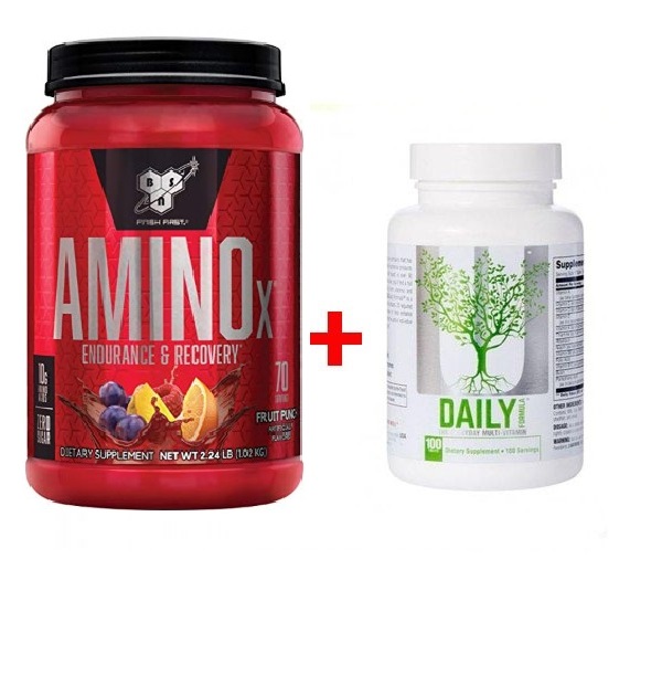 

Комплект Аминокислота BSN Amino X 1.01 кг Фруктовый пунш + Витамины Universal Nutrition Daily Formula 100 таб(458669)