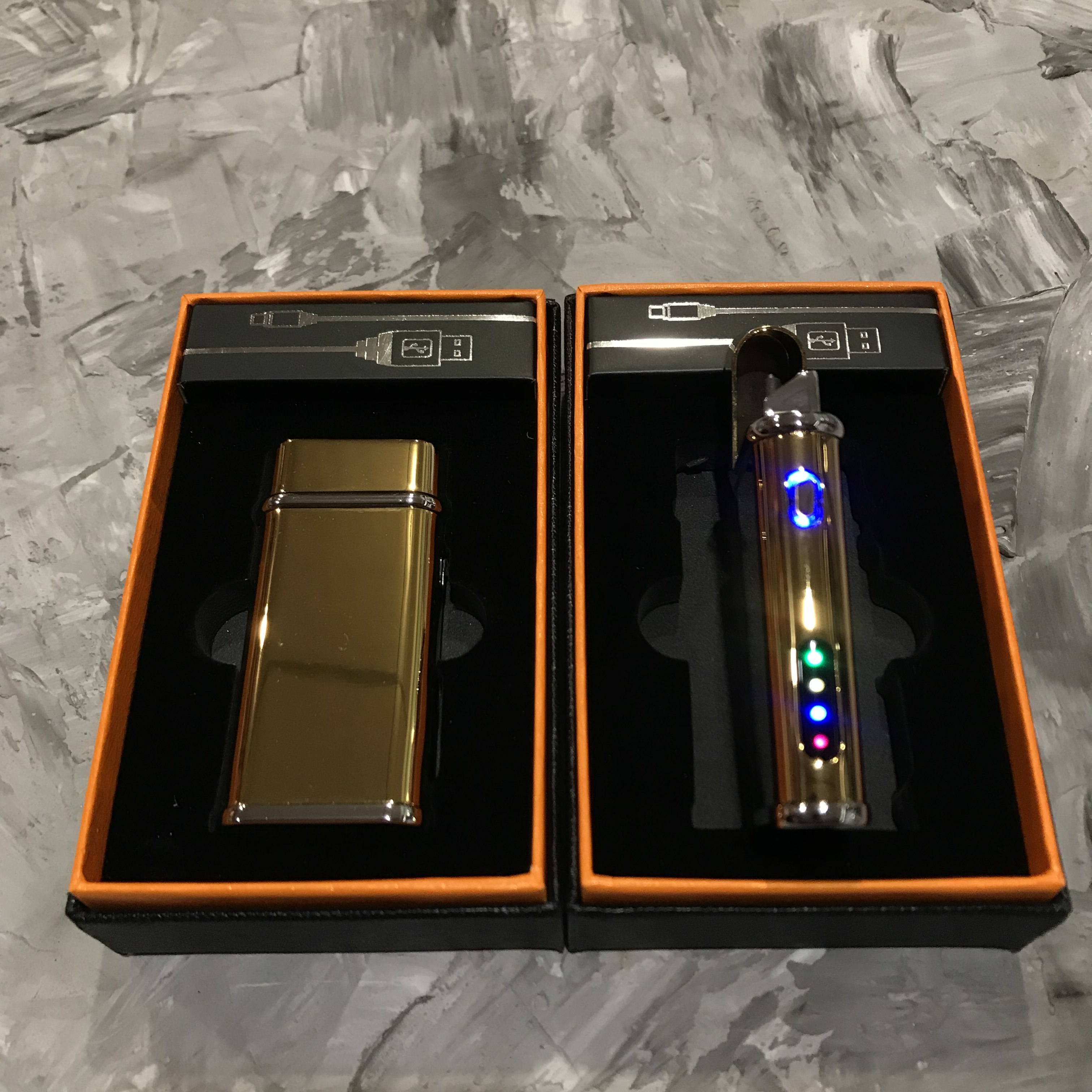 

Зажигалка Usb 2-Ой Электроимпульс Золото 42232