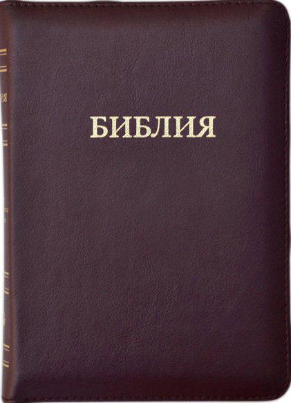 

Библия подарочная в Синодальном переводе формат 17.5х24.5 см в коже (11752)