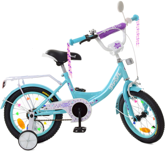 

Велосипед детский двухколесный Profi 14" Princess Аквамарин (XD1415 aquamarine)